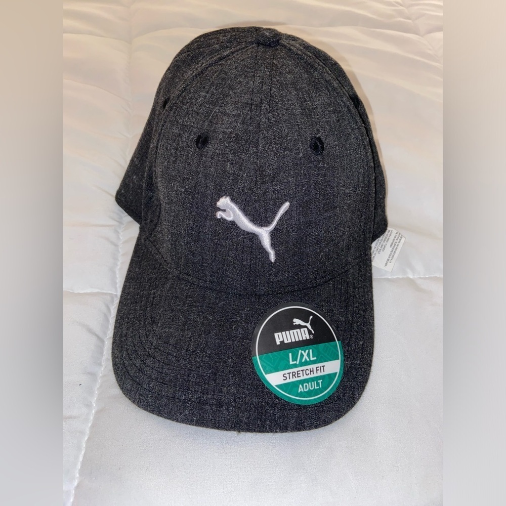 Puma Men’s L/XL Black Stretch Fit Cap